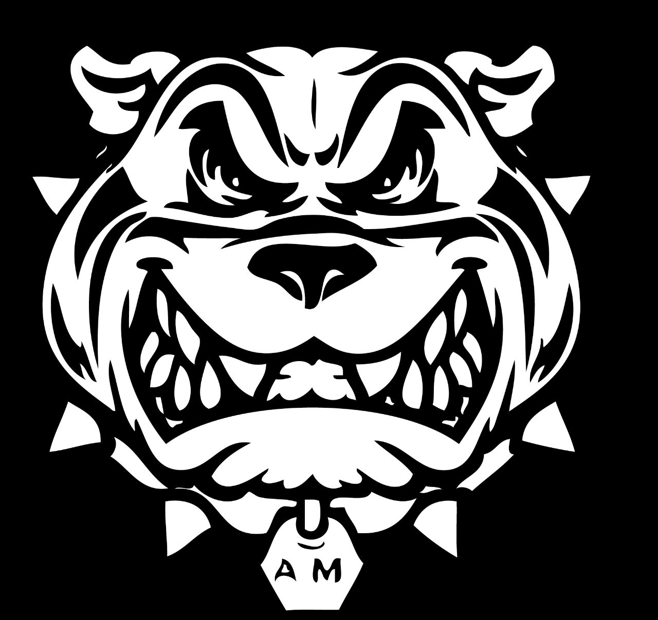 Andre Madiz Bulldog Head Illustration Logo